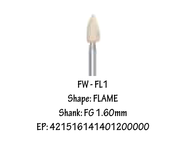 FG WHITE MOUNTED STONE